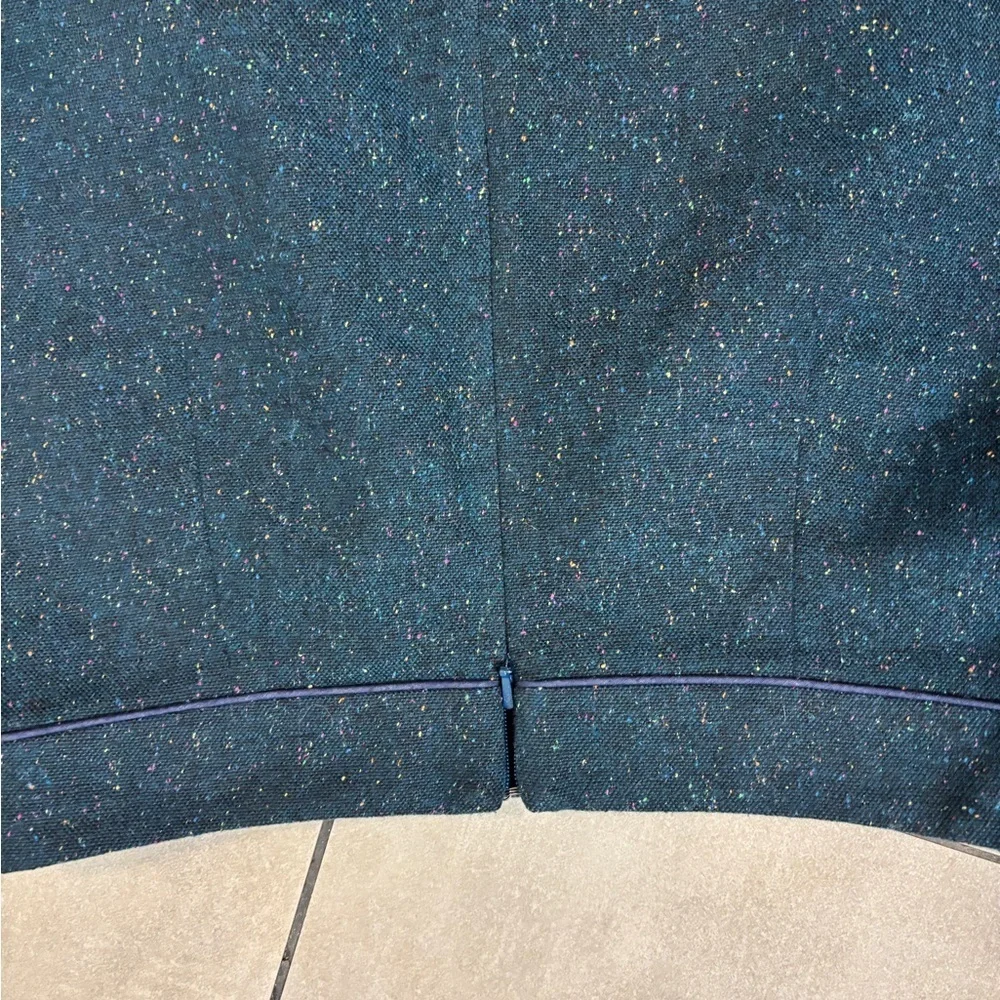 Cath Kidston london deep teal tweed Skirt 10 excellent condition preppy classic
